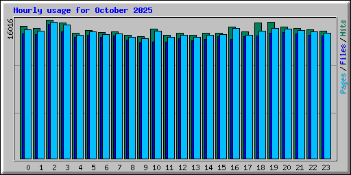 Hourly usage for October 2025